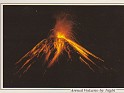 Arenal Volcano By Night Alajuela Costa Rica 1998 J.M. Tarjetas 151. Postal volcan. Subida por susofe